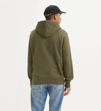 Levi's Felpa con cappuccio verde originale Housemark