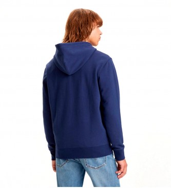 Levi's Original blue zippered hooded sweatshirt with zipper