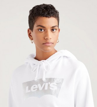 Levi's Camisola de suor padrão gráfico da tripulação branca