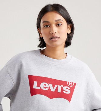 Levi's Camisa de Suor Standard Gráfica Cinza