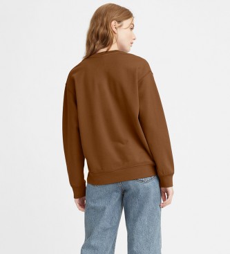 Levi's Sweatshirt ras du cou standard graphique marron