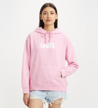 Levi's Grafisch Standaard sweatshirt roze