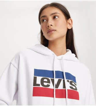 Levi's Sweatshirt com capuz gráfica Standard branco