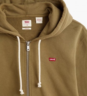 Levi's Sudadera Original Zip verde