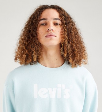 Levi's Sweat-shirt Relaxed Crew bleu clair 