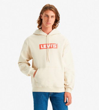 Levi's Relaxed grafisch beige sweatshirt