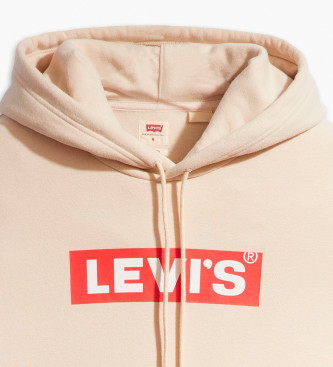 Levi's Bluza Relaxed Graphic w kolorze beżowym