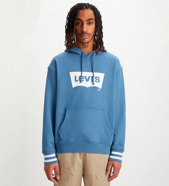 Levi's Avslappnad grafisk sweatshirt bl