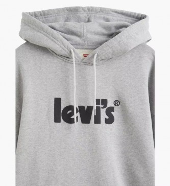Levi's Sudadera Relaxed Graphic Poster gris