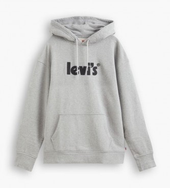 Levi's Sudadera Relaxed Graphic Poster gris