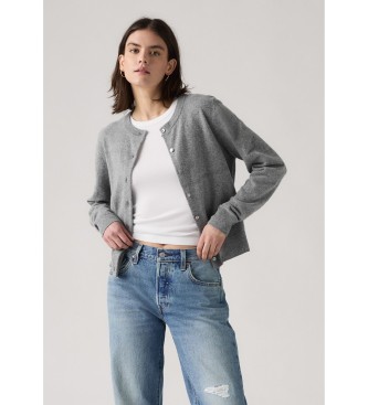 Levi's Superweiche Strickjacke grau
