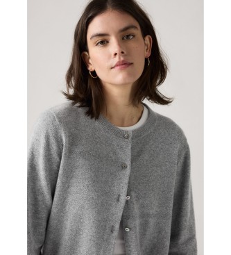 Levi's Superweiche Strickjacke grau