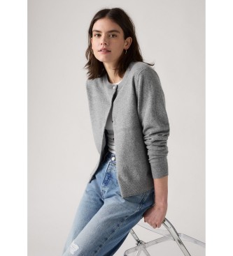 Levi's Superweiche Strickjacke grau