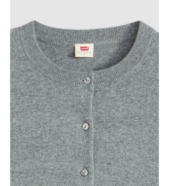 Levi's Superweiche Strickjacke grau