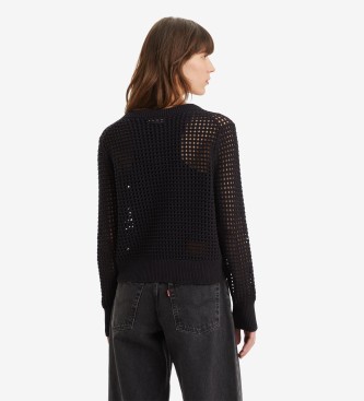 Levi's Superbloom Pull en crochet noir