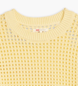 Levi's Maglione all'uncinetto giallo Superbloom