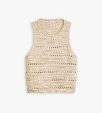 Levi's T-shirt beige Superbloom Crochet