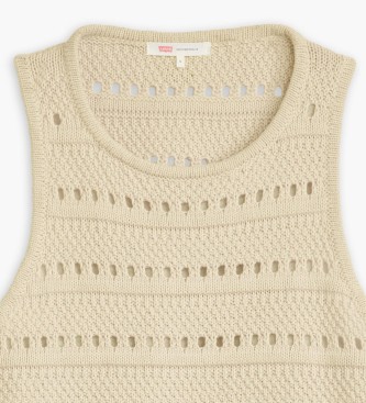 Levi's Superbloom Crochet beige t-shirt
