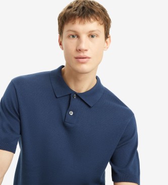 Levi's Niebieska koszulka polo z dzianiny