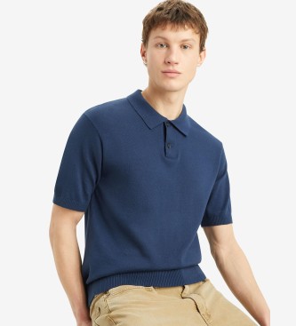 Levi's Blue knitted polo shirt