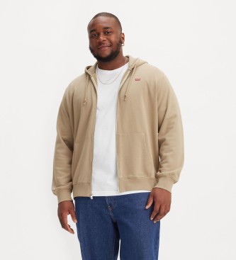 Levi's Beige zip-up sweatshirt
