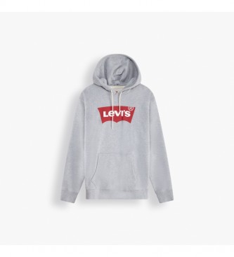 Levi's Casaco com capuz grfico standard cinzento
