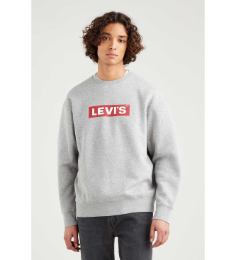 Levi's Relaxed grafisch crew sweatshirt grijs