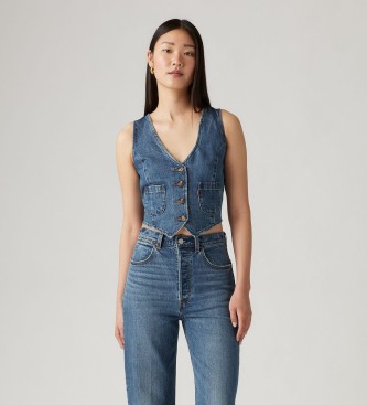 Levi's Gilet en denim bleu