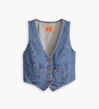 Levi's Gilet en denim bleu