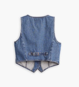 Levi's Blauw denim gilet