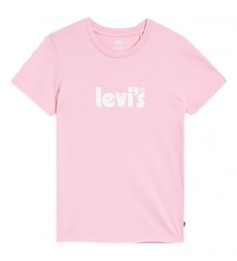 Levi's Camiseta The Perfect Tee new logo rosa