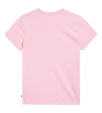 Levi's The Perfect Tee - T-shirt rose avec nouveau logo
