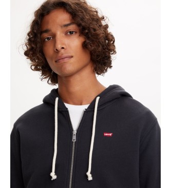 Levi's Oryginalna bluza z suwakiem w kolorze czarnym