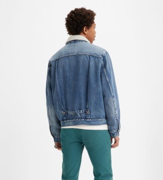 Levi's Camionista Casaco Tipo I Sherpa Blue
