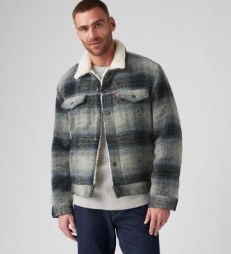 Levi's Trucker Jacke Typ iii Sherpa grau