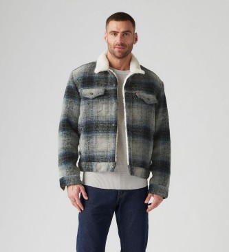 Levi's Veste Trucker Type iii Sherpa gris