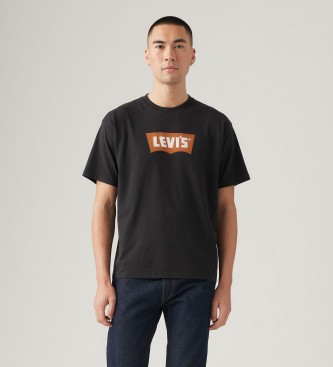 Levi's T-shirt grafica vintage a pipistrello nera