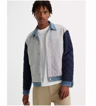 Levi's Vintage reversible jacket Varsity Trucker Med Indigo - Flat Finish  grey, blue - ESD Store fashion, footwear and accessories - best brands  shoes and designer shoes