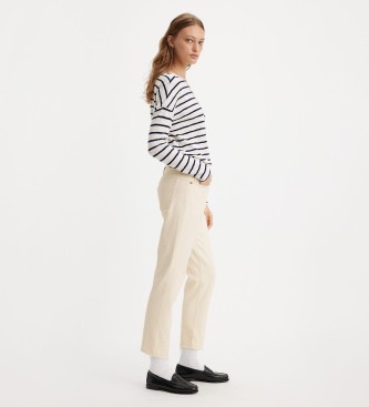 Levi's Jeans 501 Crop blanc cass