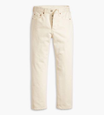 Levi's Jeans corti 501 bianco sporco