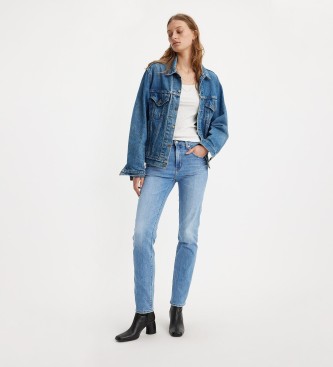 Levi's Jeansy 724 Straight z wysokim stanem w kolorze niebieskim