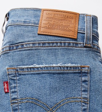 Levi's Jeans 724 Rechte Hoge Taille blauw