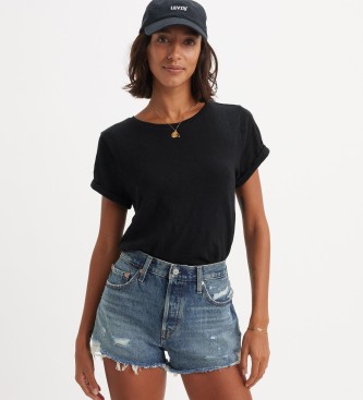 Levi's Hoog uitgesneden short 501 Origineel blauw