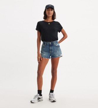 Levi's Hoog uitgesneden short 501 Origineel blauw