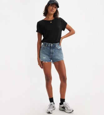 Levi's Hoog uitgesneden short 501 Origineel blauw