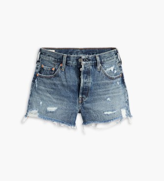 Levi's Spodenki z wysokim stanem 501 Original niebieskie