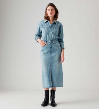 Levi's Robe midi Western Denim bleu