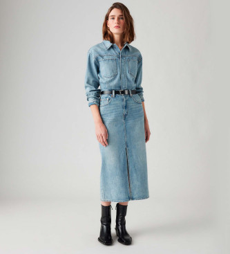 Levi's Robe midi Western Denim bleu