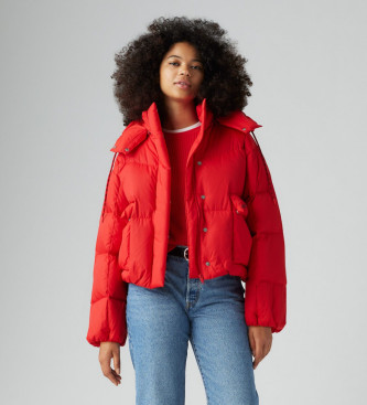 Levi's Western Bubble Puffer Jacket rdeča