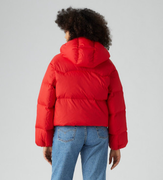 Levi's Kurtka Western Bubble Puffer Jacket czerwona